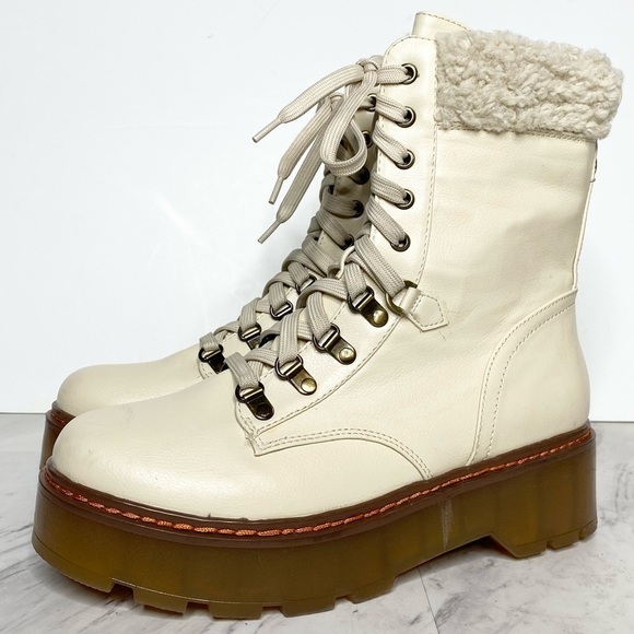 Circus Sam Edelman Sanders Lace Up Lug Sole Boot 9 1/2 - Picture 1 of 16